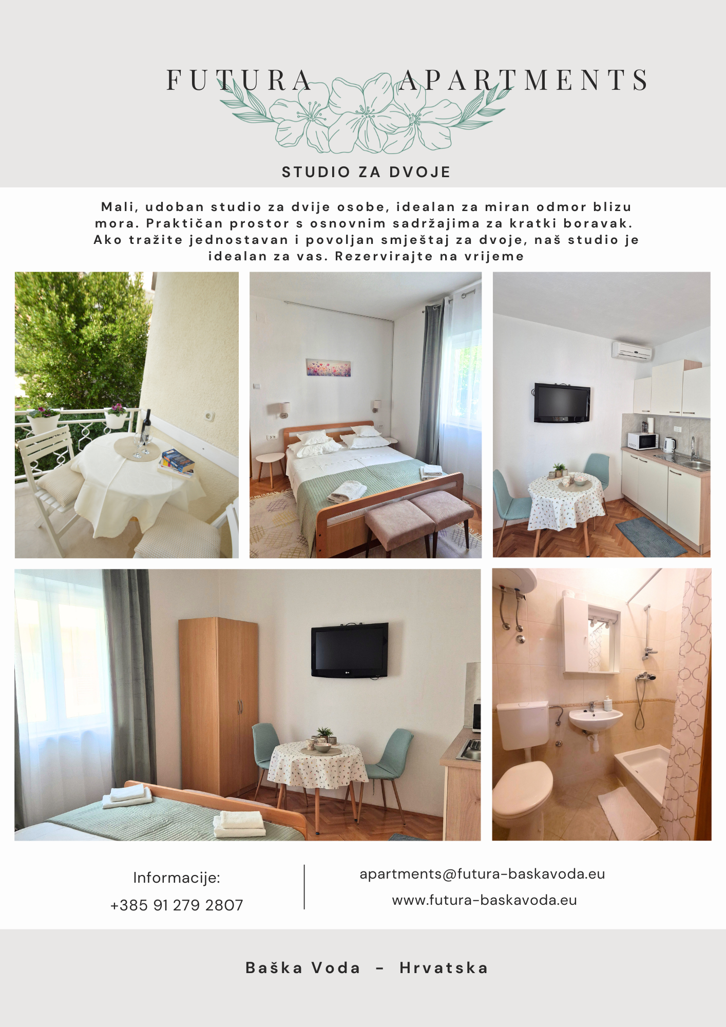 FUTURA Apartments studio prikaz